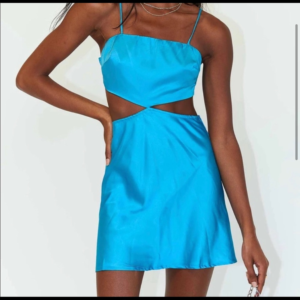 SOLDprincess polly dress vibrant blue